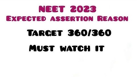 NEET 2023 expected assertion reason|| Class 12|| biology|| #neet #viral #video #youtube #trending