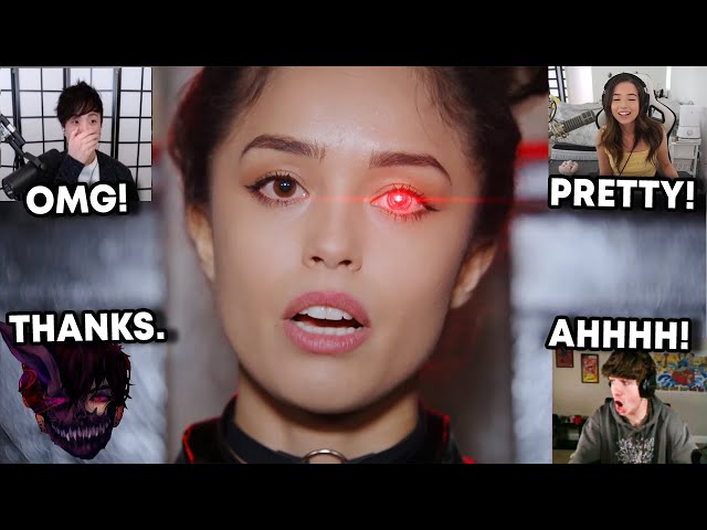 Streamers react to Valkyrae appearing in CORPSE - DAYWALKER! (Official Music Video)
