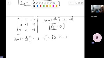Comp Methods: LU Decomposition to Solve a System