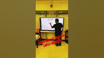 Trick for multiplying large numbers! #youtubeshorts #math