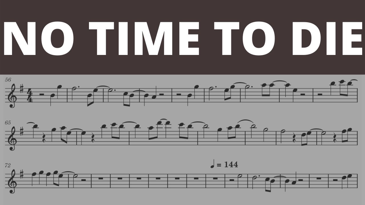 No Time To Die I Real Violin Plays Sheet Music