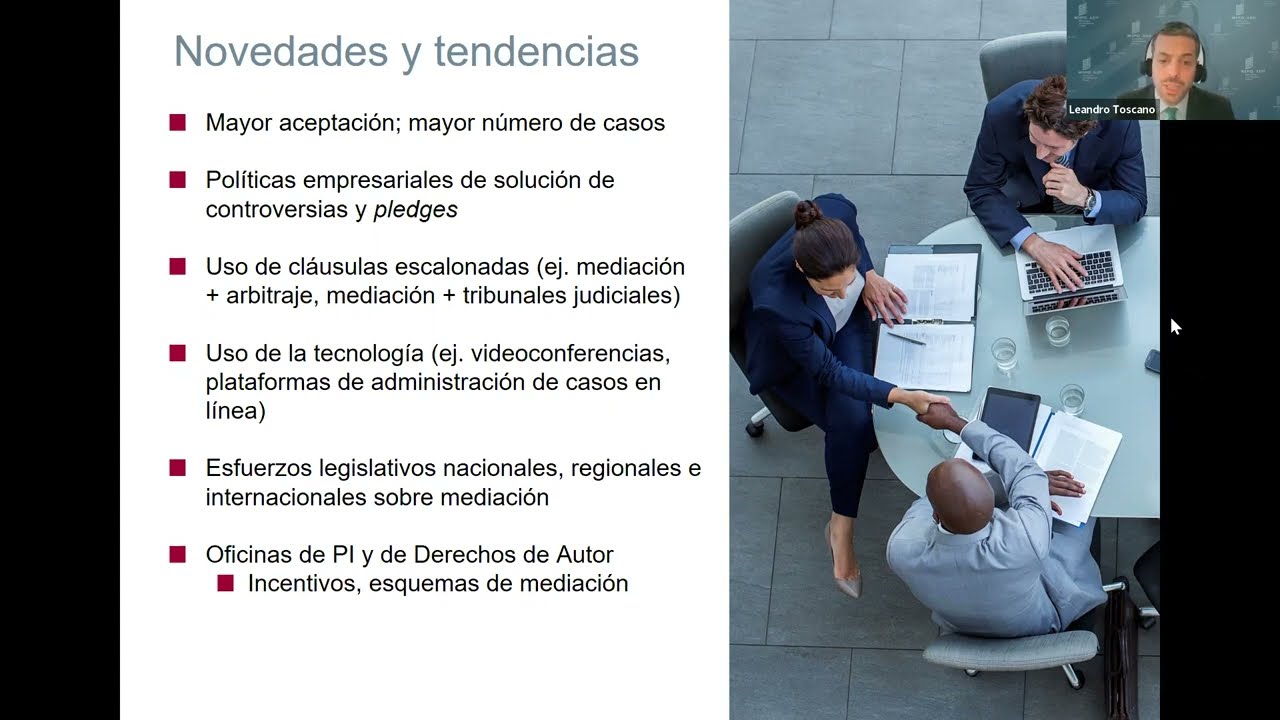 ¿Mediación y Arbitraje en Propiedad Intelectual? Presentación de reporte INAPI - OMPI - CAM Santiago