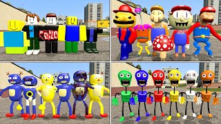 WHICH ARMY IS STRONGER? from 3D SANIC CLONES MEMES in Garry's Mod (ROBLOX, SUPER MARIO, SANIC)