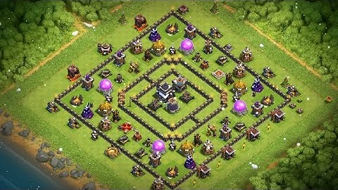 Trophy And Dark Elixir Saving Base Layout For TH9 WITH Replay Proof
