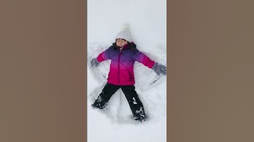 Thumbnail of Making Snow Angel #shorts