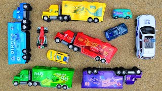 Find and Rescue Excavator Trucks and Cement Trucks | Fire Truck Crane Truck Toy Stories