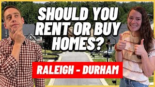 Should you BUY or RENT a HOME in Raleigh-Durham NC 2022 - Moving to Raleigh Durham NC