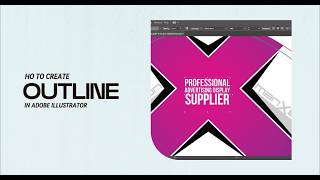 How to create outline in Adobe Illustrator? Convert Type Text to Vector Shape