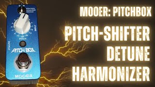 Pedale Pitch Shifter Mooer Pitchbox MPS1 - Harmonizer Per Chitarra, Micropedale Con Controlli Pitch, Harmony, Detune