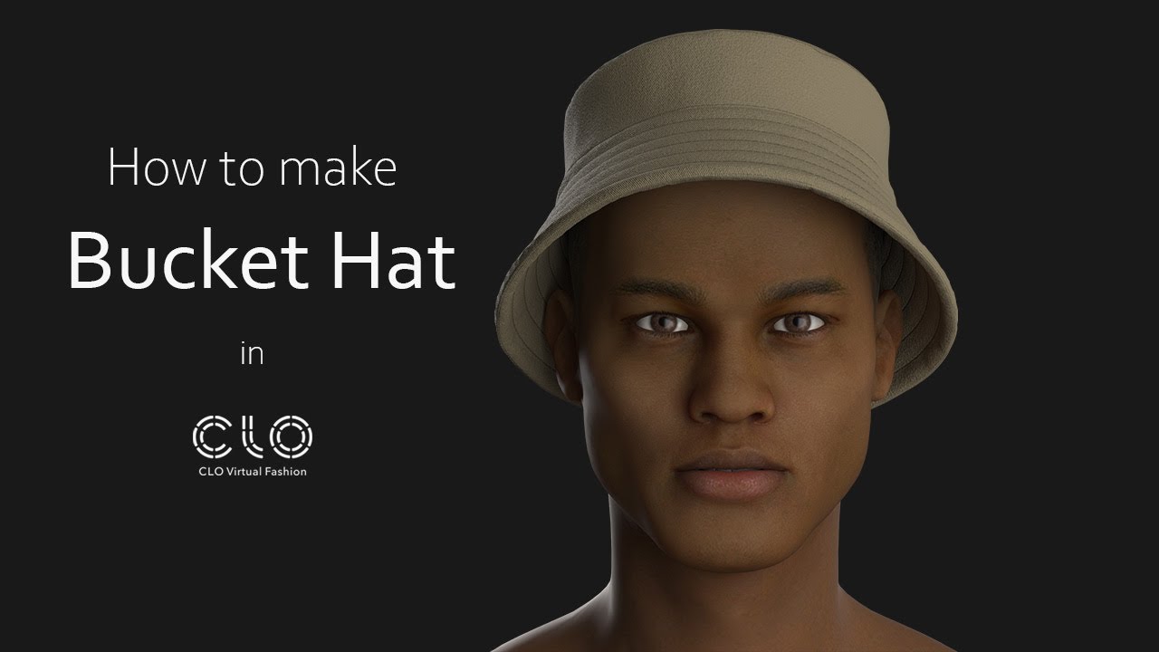 Marvelous designer hat- BUCKET HAT 