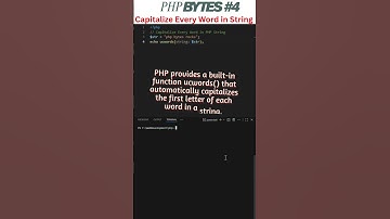 Capitalize Every Word in PHP String! | PHP Bytes #4 #php  #coding