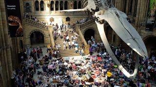 Extinction Rebellion stages 'die-in' under London's blue whale | AFP