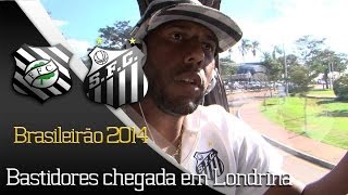 Figueirense X Santos - Bastidores da chegada em Londrina - Brasileirão 2014 (10/05/14)