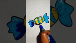 How to draw Toffee/Toffee drawing #shorts #toffee #candy #art #ytshorts