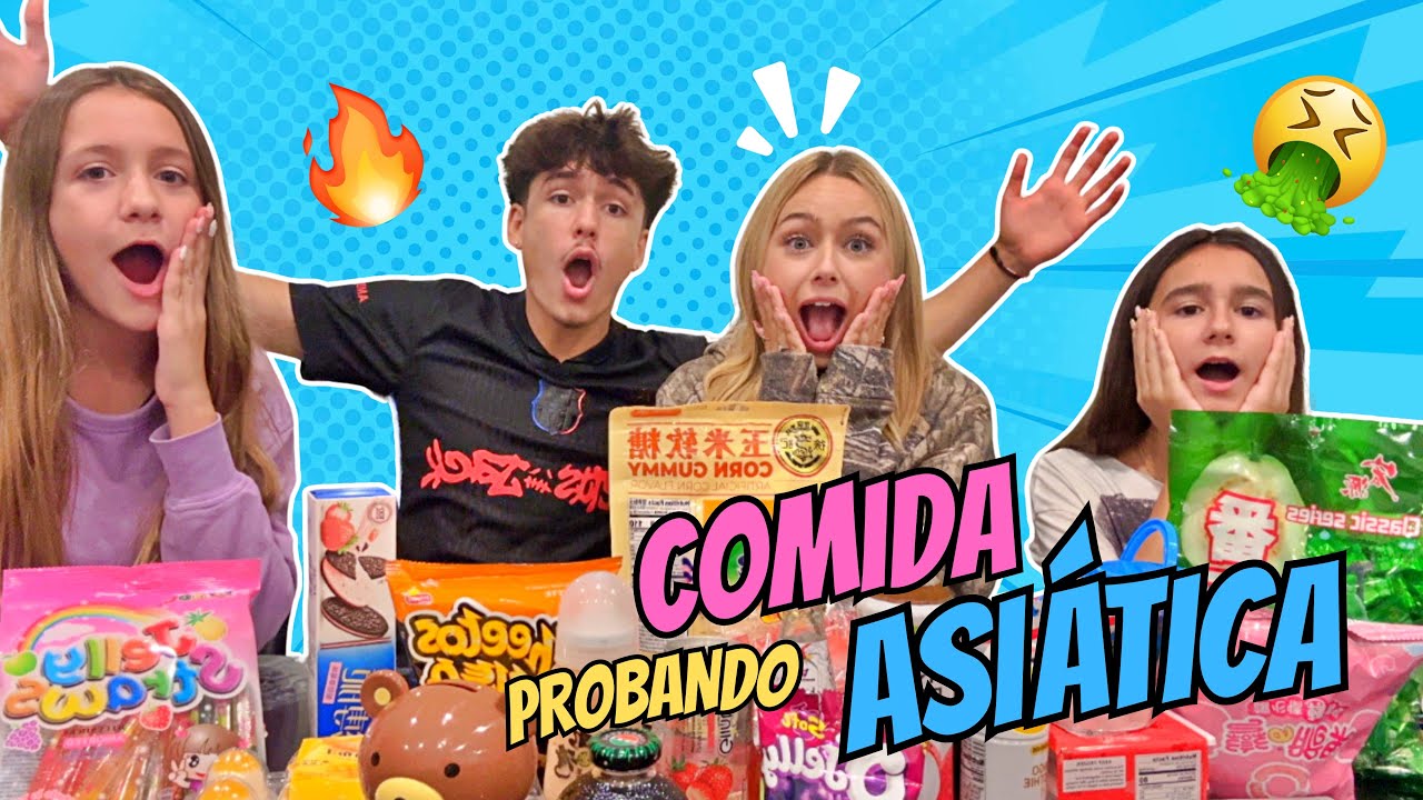 PROBANDO COMIDA ASIÁTICA más RARA 🤮 con la FAMILIA de mi NOVIO 😱