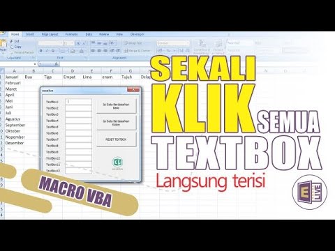 Cara Cepat Isi TextBox di UserForm Excel Sekali Klik - Tutorial VBA ...
