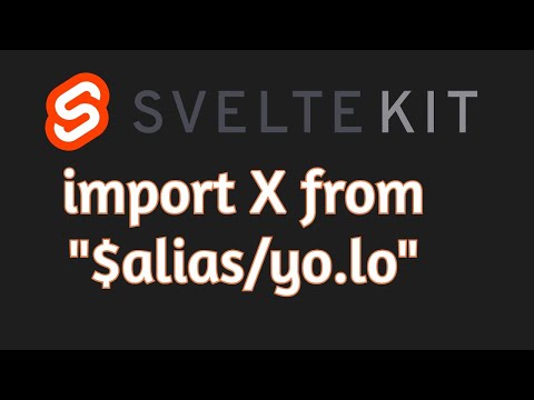 Svelte Kit Import with custom Alias from '$alias/..."
