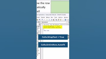 Excel Shorts - Autofit Row Height to Cell Contents | Auto Text Wrap | Easy Method