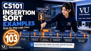 Module 103 - Insertion Sort Algorithm II | Introduction to Computing | CS101| Virtual University