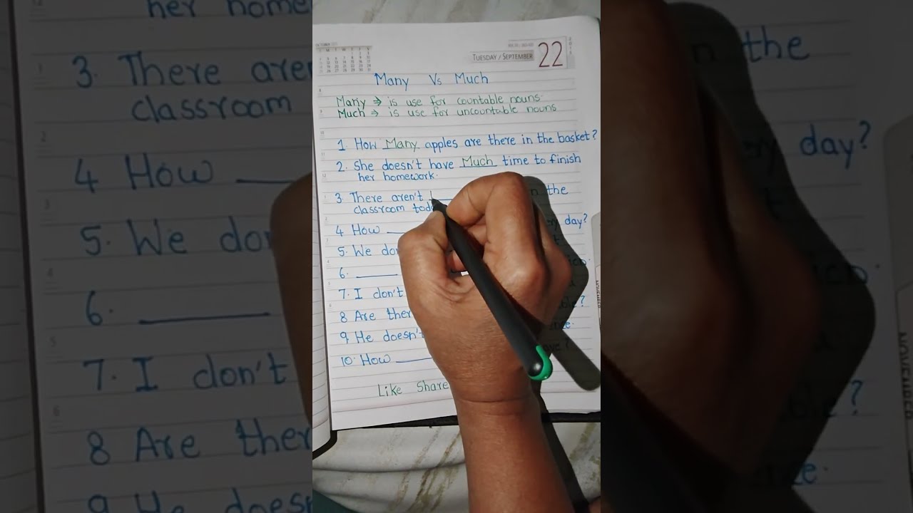 Many vs Much | Learn the Difference in Simple English