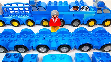 Learn Colors while Building BLUE DUPLO Trucks | Building Blocks Toys for Children
