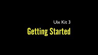 Uix Kit 3 Getting Started - A free web kits for fast web design and development