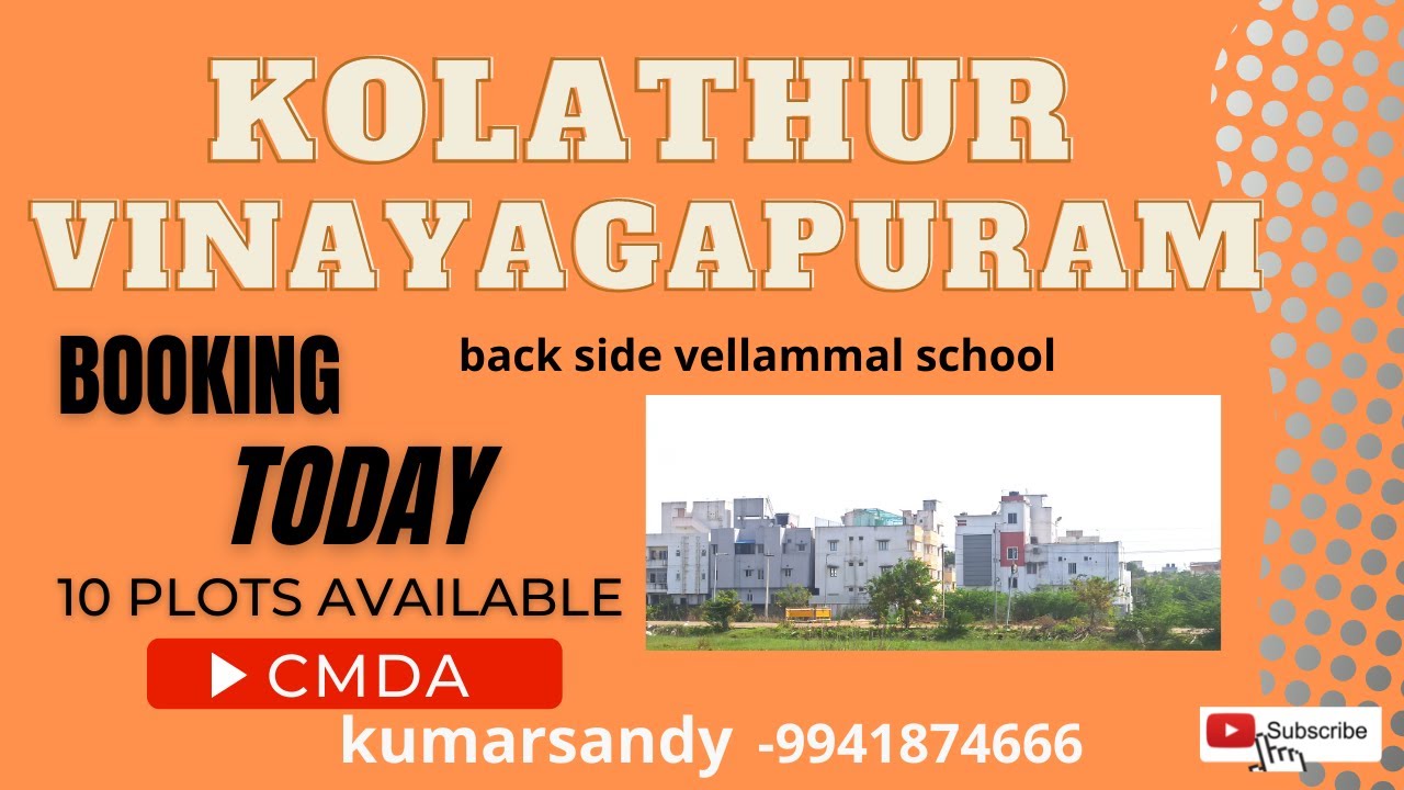 kolathur vinayagapuram plots YouTube