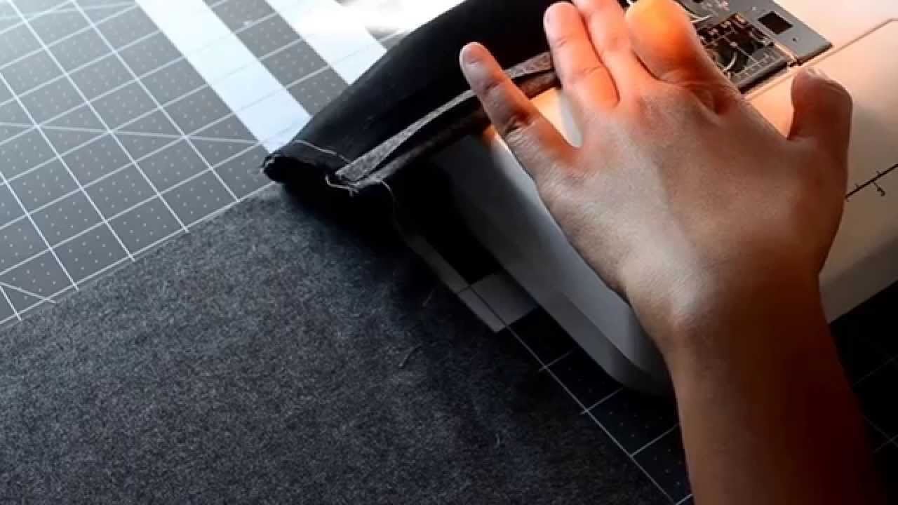 Tutorial on How to Sew a Lined Patch Pocket - YouTube