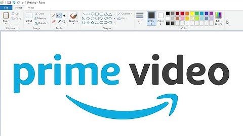 How to draw an Amazon Prime Video logo using MS Paint | How to draw on your computer
