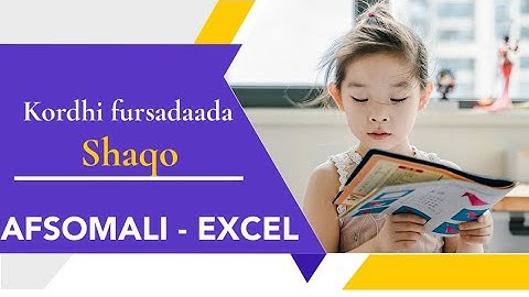 Afsoomaali: Data Cleaning /Nadiifinta Xogta. Qaybta 1aad