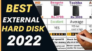 Top Best Hard Disk 2022 | 1TB External Portable HDD| WD vs Seagate vs Toshiba vs ADATA