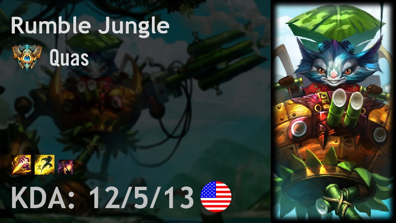 Rumble Jungle vs Kha'Zix - Quas - NA Challenger Patch 7.8