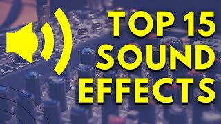 Youtuberların Kullandıkları Ses Efektleri (TELİFSİZ) - TOP 15 Ses efektleri 🔊 | TOP 15 SOUND EFFECTS Resimi