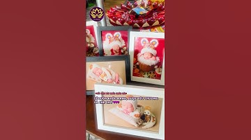 Mâm Đầy tháng bé gái tone đỏ mix hồng cực yêu tại Đồ Cúng Việt.