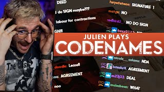 Julien literally just fights with chat during Codenames