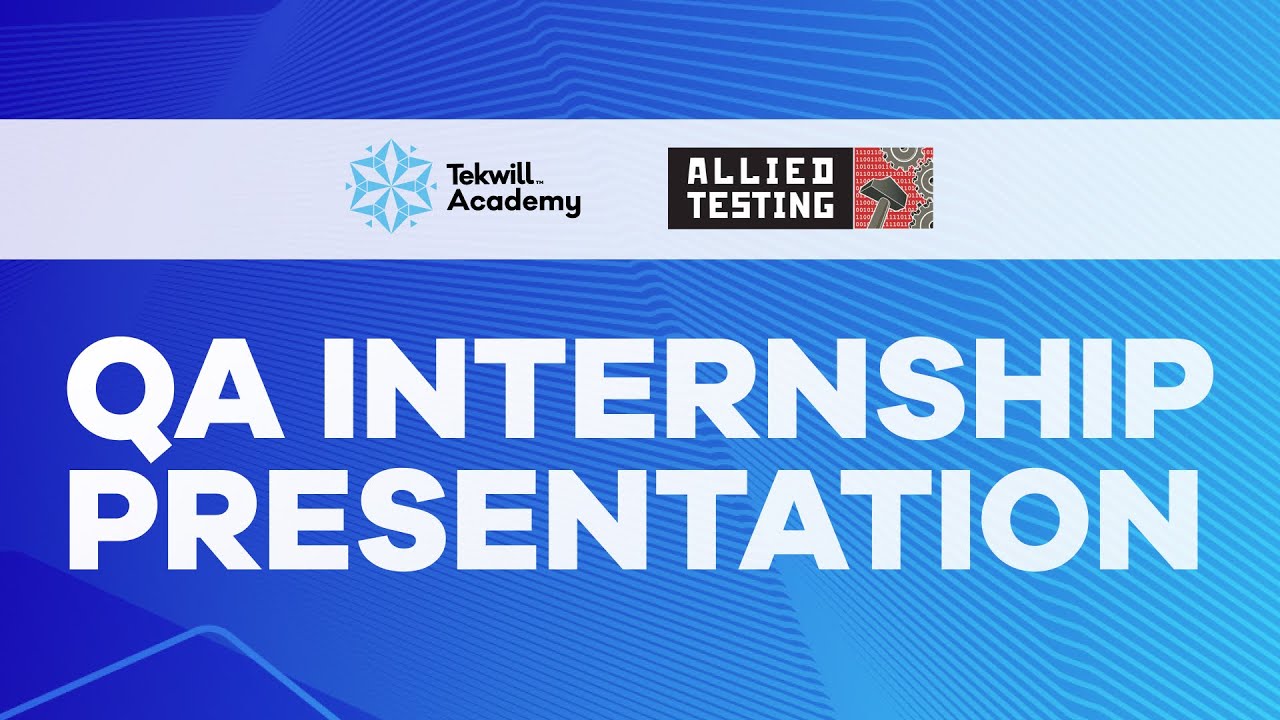 Prezentare internship QA - Allied Testing Moldova - YouTube