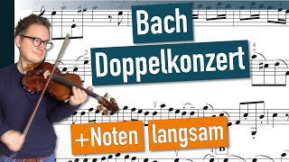 Bach Concerto for Two Violins in D minor, BWV 1043, Violin 1 SLOW, Doppelkonzert, Violin Sheet Music