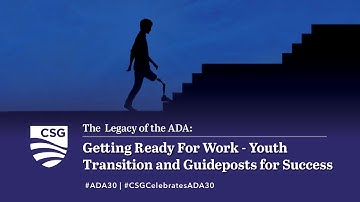 Getting Ready for Work – Youth Transition and Guideposts for Success