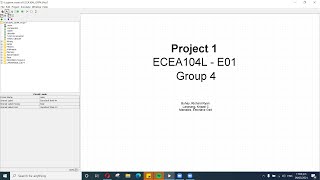 ECEA104L-E01 GRP4 VIDEO BLOG PROJ1
