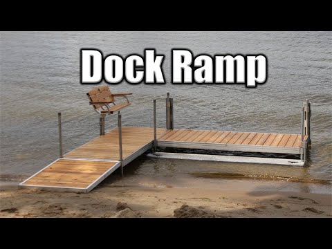 Dock Ramp on a Feather-LITE Dock - YouTube