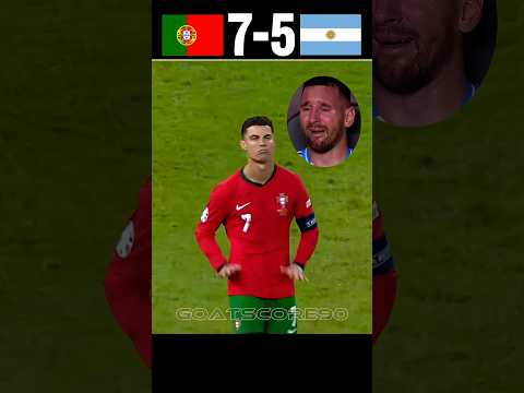 Messi and Ronaldo Crying | Portugal Vs Argentina World cup final 2026 Imaginary #shorts #football