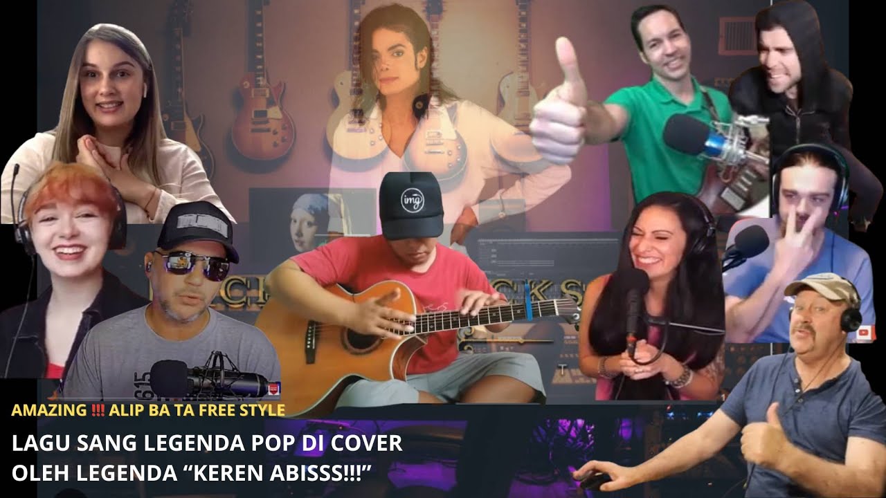 AMAZING ALIP BA TA‼️ALIP FREE STYLE REAKTOR MELONGO!! Black Or White - MJ(fingerstyle cover) 💥