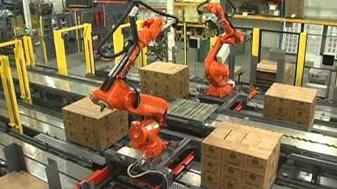 Display cases mixed load rainbow pallet robotic palletizer