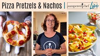Pizza Pretzels With Homemade Nacho Cheese | Pampered Chef Live
