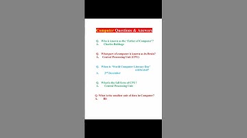 Top 5 Computer Questions and Answers !