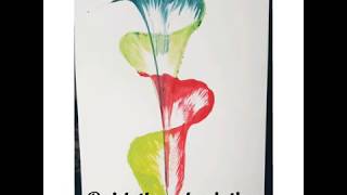 Thread painting| Easy painting for kids| 5 mins Arts