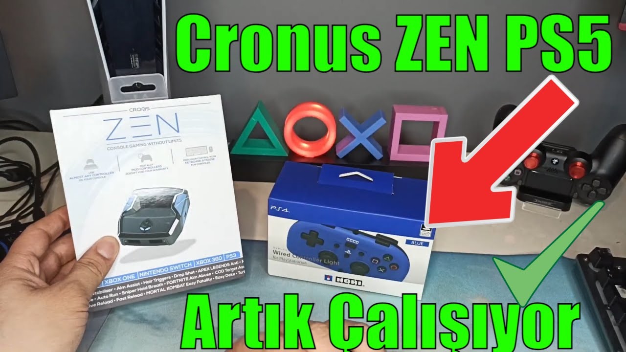 CRONUS ZEN PS5'te ARTIK ÇALIŞIYOR | CRONUS ZEN PS5 KURULUM ve Hori Wired Kullanımı | BizimPS