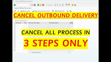 How to cancel Outbound Delivery in SAP | How to Reverse PGI in SAP | Cancel Sales invoice in SAP