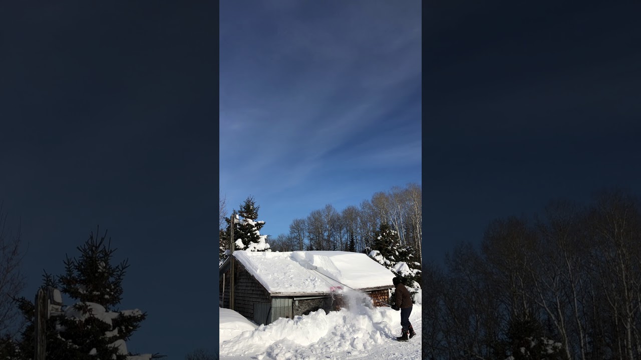 Déneigement toiture SnowPeeler YouTube