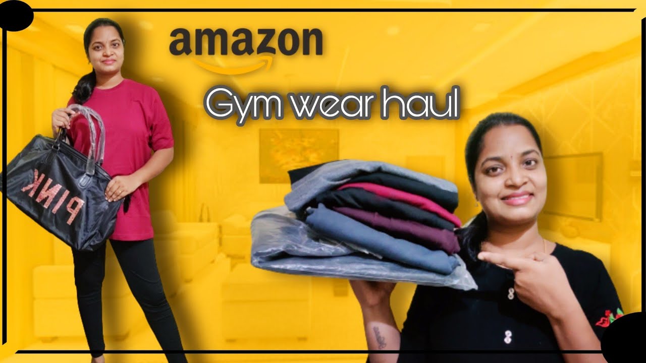 First ever AMAZON gym wear haul best affordable gym wear under 500